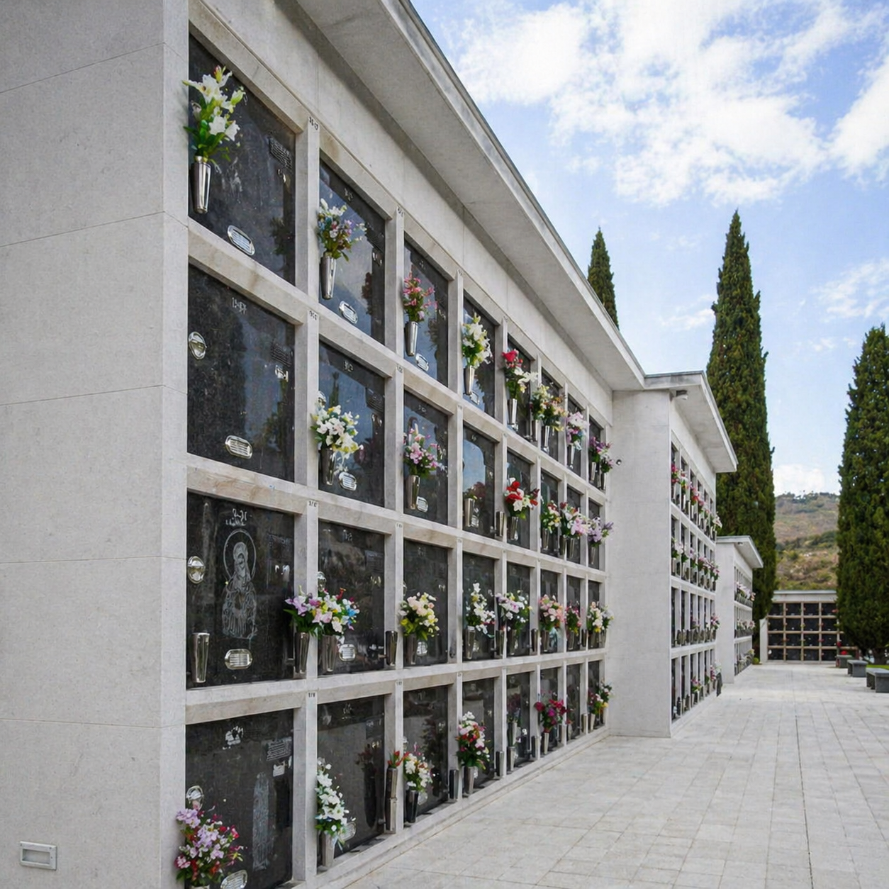 Fabricación e instalación de columbarios en cementerio en La Rioja