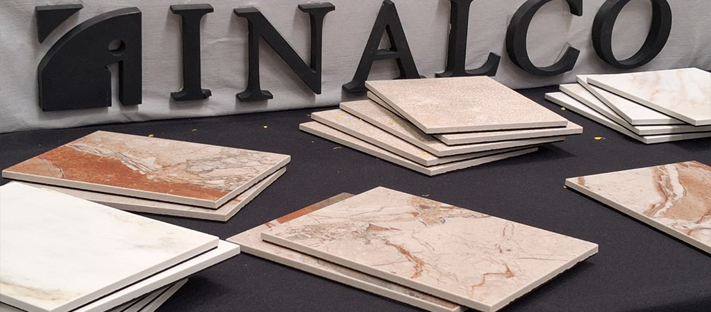 Presentación de encimeras de porcelánico Inalco en Grupo Mármol Rioja en Logroño