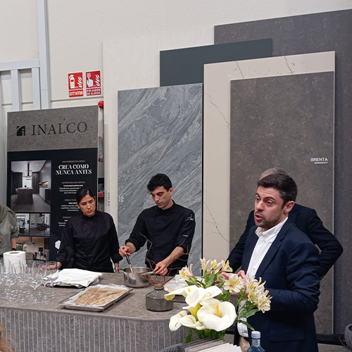 Presentación de encimeras de porcelánico Inalco en en Logroño